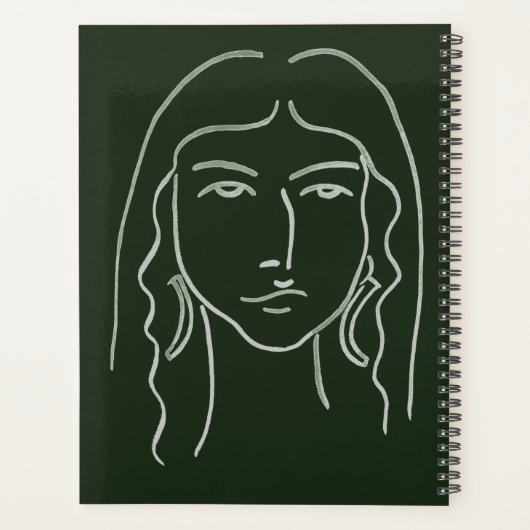 Portrait malachite avec cheveux longs (Dos)