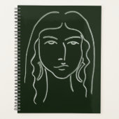 Portrait malachite avec cheveux longs (Devant)
