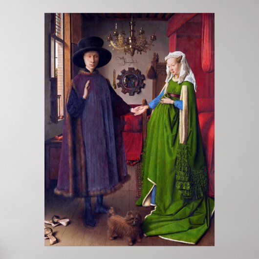 Portrait mariage par Jan Van Eyck - Poster Art (Devant)