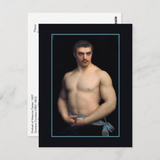 Portrait Maurice Deriaz door Courtois Briefkaart (Voorkant / Achterkant)