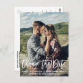 Portrait Moderne Image Modifier La Date Carte Post (Devant / Derrière)