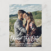 Portrait Moderne Image Modifier La Date Carte Post (Devant)