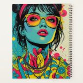 Portrait Neon Pop Diva - Art rétro gras et dynamiq (Dos)