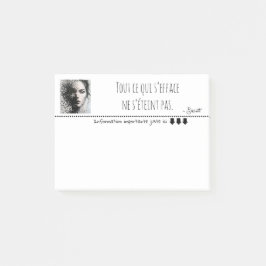 Portrait noir blanc pixel art  post-it® notes