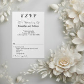 Portrait noir et blanc Format Mariage RSVP