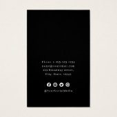 portrait noir unique logo personnalisé écran d'ore (Dos)