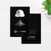 portrait noir unique logo personnalisé écran d'ore (Bureau)