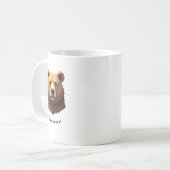 Portrait of a brown bear coffee mug (Devant gauche)