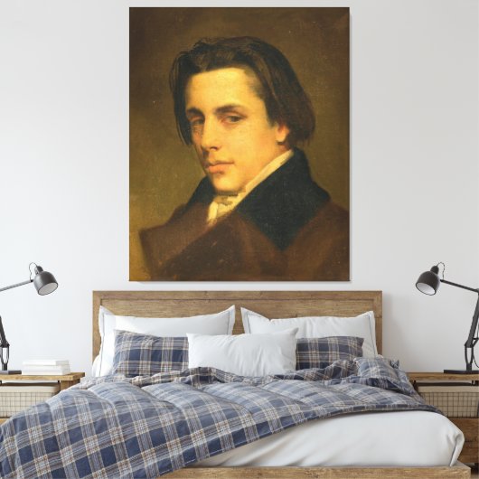 Portrait Of A Man Canvas Afdruk (Insitu (Slaapkamer))