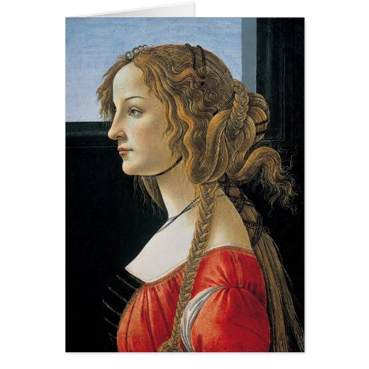 Portrait of a Young Woman by Botticelli (Devant)