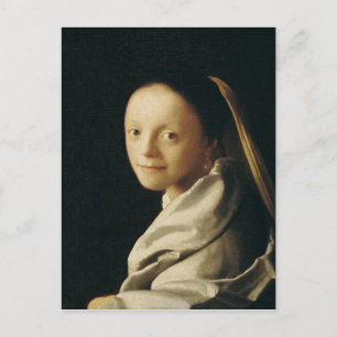 Portrait of a Young Woman, c.1663-65 Briefkaart