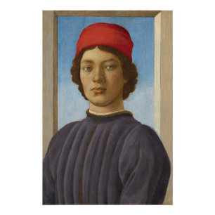 Portrait of a Youth, c.1485 (oil & tempera) Perfect Poster