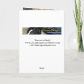 Portrait of Bello Greeting Card (Achterkant)