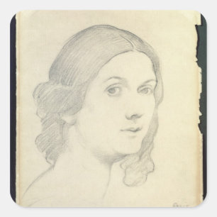Portrait of Isadora Duncan, 1908 Vierkante Sticker