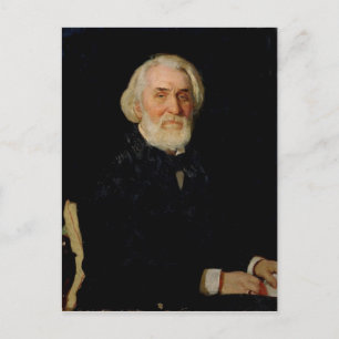 Portrait of Ivan S. Turgenev , 1879 Briefkaart