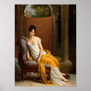 Portrait of Juliette Recamier by Francois Gerard Poster