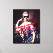 Portrait of Marie Antoinette with Sunglasses queen Canvas Afdruk (Voorkant)