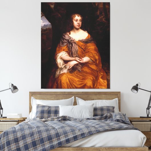 Portrait of Miss Wharton (1660) Canvas Afdruk (Insitu (Slaapkamer))
