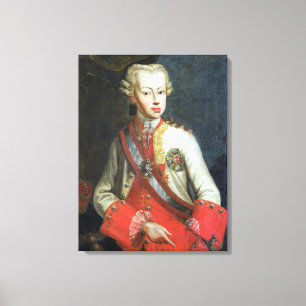 Portrait of Pietro Leopoldo di Lorena, c.1750 (aar Canvas Afdruk