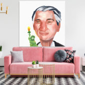 Portrait of Robert Deniro Canvas Afdruk (Insitu (Woonkamer))