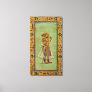 Portrait of Shah Jahan, 1631, Mughal Canvas Afdruk