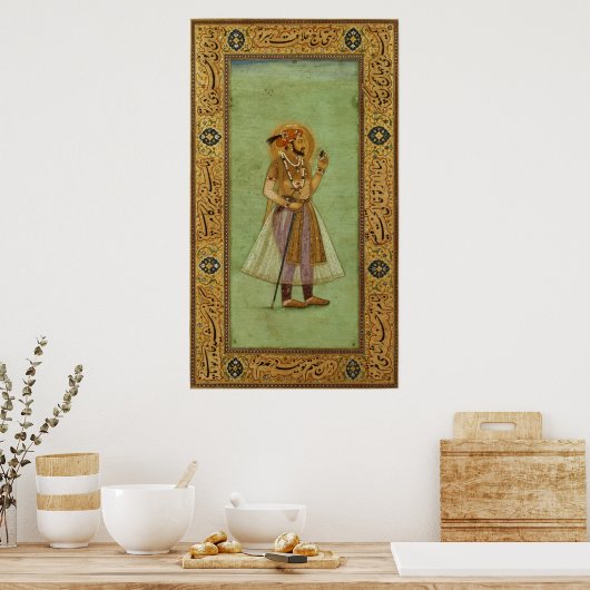 Portrait of Shah Jahan, 1631, Mughal Poster (Keuken)