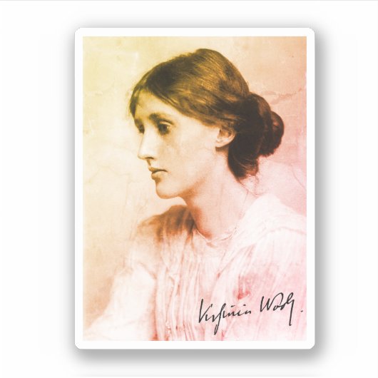 Portrait of Virginia Woolf, 1902 Sticker (Voorkant)