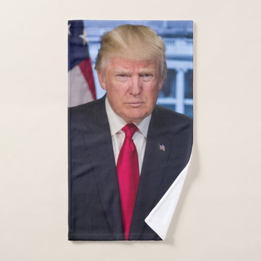 Portrait officiel de Donald Trump (Serviette à main)