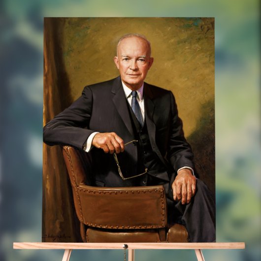 Portrait officiel de Dwight Eisenhower à la Maison (Neutre)