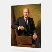 Portrait officiel de Dwight Eisenhower à la Maison (Angle)