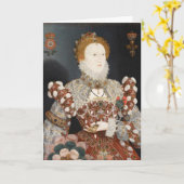 Portrait Pelican Queen Elizabeth I Carte postale (Fleur jaune)