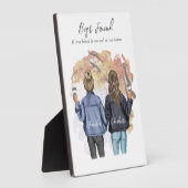 Portrait personnalisé du meilleur ami - Plaque d'a (Côté)