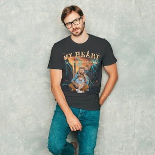 Portrait Personnalisé Photo Style Vintage T-shirt