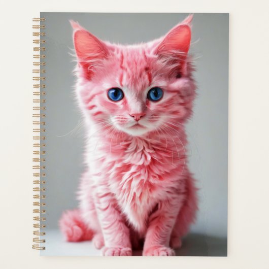 Portrait photo de chat rose (Devant)