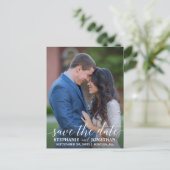 Portrait Photo Enregistrer La Date Carte Postale, (Debout devant)