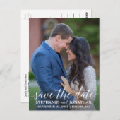 Portrait Photo Enregistrer La Date Carte Postale, (Devant / Derrière)