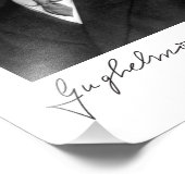 Portrait photo et signature de Guglielmo Marconi (Coin)