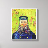 Portrait Postman Joseph Roulin Vincent van Gogh Canvas Afdruk (Voorkant)
