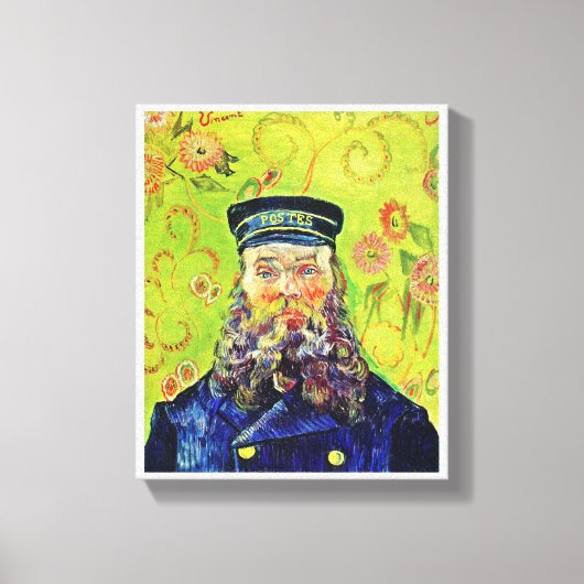 Portrait Postman Joseph Roulin Vincent van Gogh Canvas Afdruk (Voorkant)