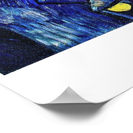 Portrait Postman Joseph Roulin Vincent van Gogh Poster (Hoek)