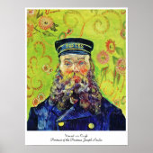 Portrait Postman Joseph Roulin Vincent van Gogh Poster (Voorkant)