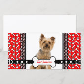 Portrait pour animaux de compagnie Carte photo Paw (Devant / Derrière)