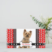 Portrait pour animaux de compagnie Carte photo Paw (Debout devant)