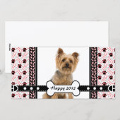 Portrait pour animaux de compagnie Carte photo Paw (Devant / Derrière)