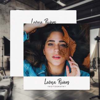 Portrait QR Code Photographe Carte de visite