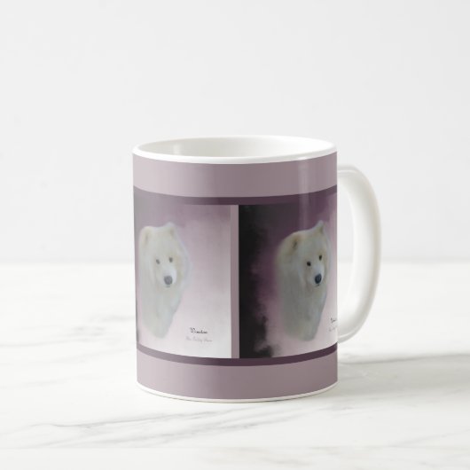 Portrait Samoyé; Mug de café classique (Devant droit)