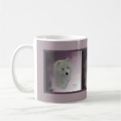 Portrait Samoyé; Mug de café classique (Gauche)