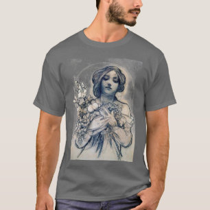 Portrait (Studie), Alphonse Mucha T-shirt