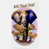 Portrait surréaliste de l'éléphant africain (Angle)