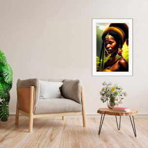 Portrait Tribal - Impression d'art en toile